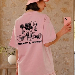 Disney Yaz Kadın Tişörtü, Basit ve Sevimli Disney Çizgi Film Karakter