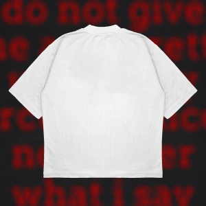 Do Not Give Me Cigarette Oversize Unisex Pamuklu Nefes Alan Kalın Kumaşlı