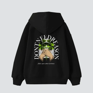 Dont Need Reason Baskılı Oversize Unisex Premium Beyaz