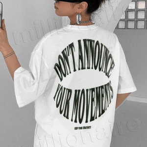 Dont Announce Beyaz Oversize Salas Boyfriend Kadın