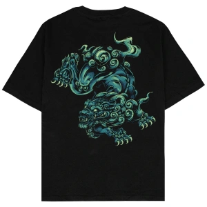Dragon Year Siyah Oversize Unisex T-shirt