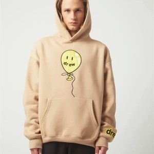 Drew Balon Oversıze Sweatshirt Hoodie Krem