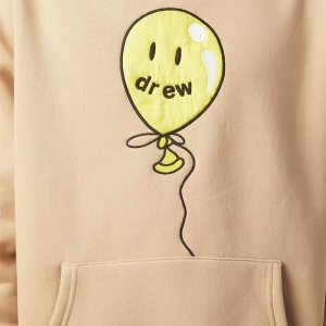 Drew Balon Oversıze Sweatshirt Hoodie Krem Bej