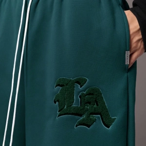 Drop Crotch Atletik Eşofman Altı Rahat Kesim Bol Jogger Pantolon İşlemeli Logo Kentsel