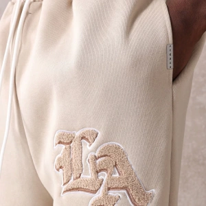 Drop Crotch Atletik Eşofman Altı Rahat Kesim Bol Jogger Pantolon İşlemeli Logo Kentsel