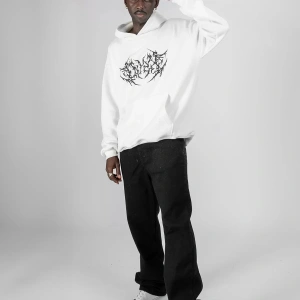 Dusk Baskılı Oversize Unisex Beyaz