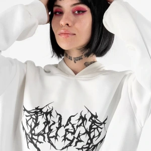 Dusk Baskılı Oversize Unisex Beyaz