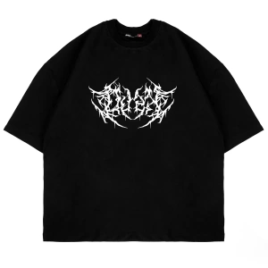 Dusk Baskılı Oversize Unisex Siyah