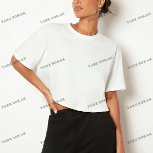 DÜZ  2 BASKISIZ Baskılı Oversize Kalıp Unisex T-shirt