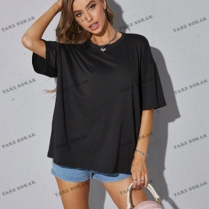 DÜZ  2 BASKISIZ Baskılı Oversize Kalıp Unisex T-shirt