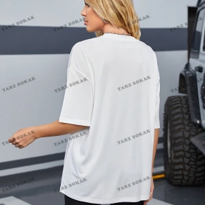 DÜZ  4 BASKISIZ Baskılı Oversize Kalıp Unisex T-shirt