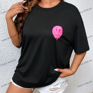 DÜZ  6 BASKISIZ Baskılı Oversize Kalıp Unisex T-shirt