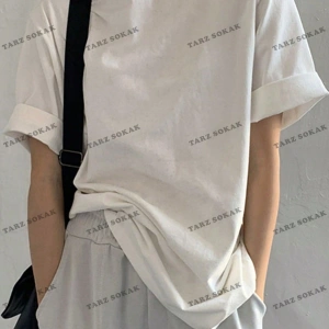 DÜZ  8 BASKISIZ Baskılı Oversize Kalıp Unisex T-shirt