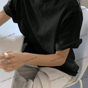 DÜZ  8 BASKISIZ Baskılı Oversize Kalıp Unisex T-shirt