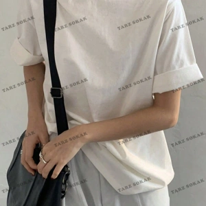 DÜZ  8 BASKISIZ Baskılı Oversize Kalıp Unisex T-shirt