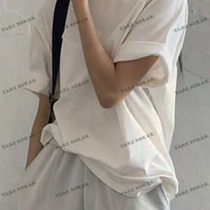 DÜZ  8 BASKISIZ Baskılı Oversize Kalıp Unisex T-shirt