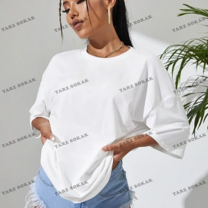 DÜZ  BASKISIZ Baskılı Oversize Kalıp Unisex T-shirt