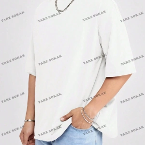 DÜZ ERKEK 3 BASKISIZ Baskılı Oversize Kalıp Unisex T-shirt