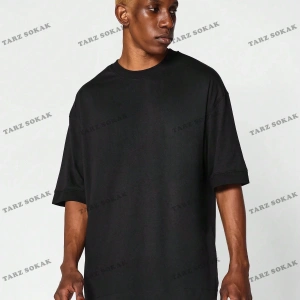 DÜZ ERKEK 4 BASKISIZ Baskılı Oversize Kalıp Unisex T-shirt