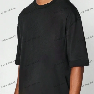 DÜZ ERKEK 4 BASKISIZ Baskılı Oversize Kalıp Unisex T-shirt