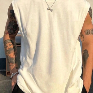 Düz Giy Çık Erkek Kolsuz Sıfır Kol Trend