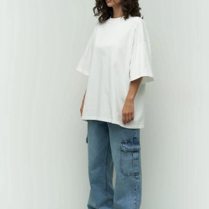 Eat Sleep Beyaz Oversize