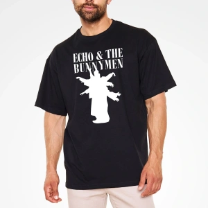 Echo And The Bunnymen Siyah Unisex Oversize Tişört T-shirt