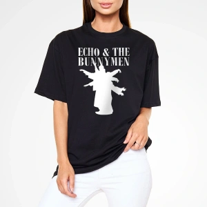 Echo And The Bunnymen Siyah Unisex Oversize Tişört T-shirt