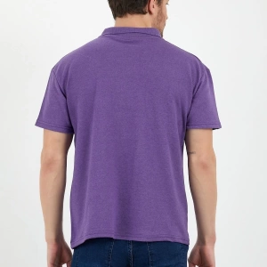 Eflatun Dar/slim Fitt Polo Yaka Tshirt