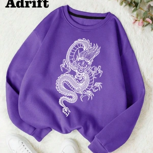 Ejder Köstebek Sokak Trend Tasarım Harajuku/Gotik Mor