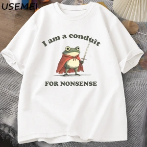 Emin ben duygusal bagaj komik T Shirt kadın erkek Vintage tavşan Teeyaz k 2836