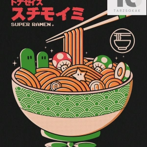 Eoli Studio Erkek Japon Harfli ve Karikatür Grafikli Tişört