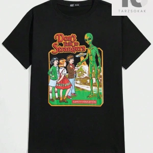 Erkek Araba ve Slogan Grafikli Düşük Omuz Tişörtü