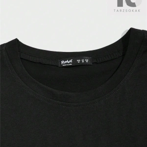 Erkek Araba ve Slogan Grafikli Düşük Omuz Tişörtü