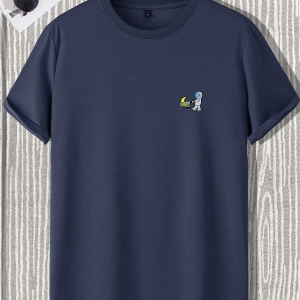 Erkek Astronot Baskılı Tişört