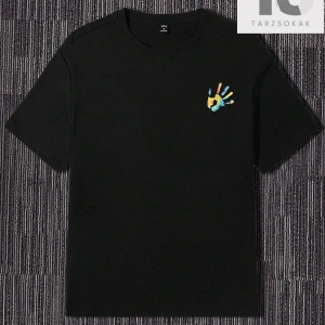 Erkek Astronot Desen Kısa Kollu T-shirt