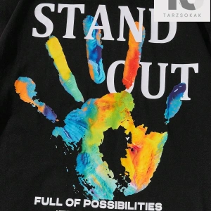 Erkek Astronot Desen Kısa Kollu T-shirt