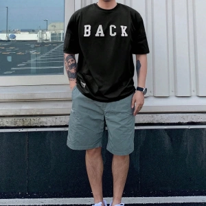 Erkek Basit Harfli Grafik Günlük Tişört, Minimalist ve Günlük Giyim, Yaz İçin Şık