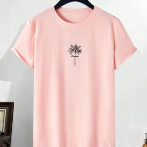 Erkek Basit Moda Kısa Kollu Tişört, Yaz Grafik Tişörtler Erkekler İçin Uy
