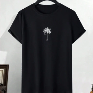 Erkek Basit Moda Kısa Kollu Tişört, Yaz Grafik Tişörtler Erkekler İçin Uy