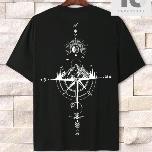 Erkek Bayrak Baskılı Tişört