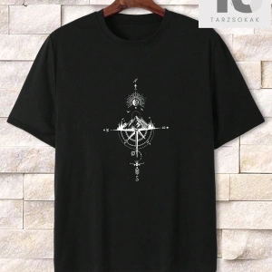 Erkek Bayrak Baskılı Tişört