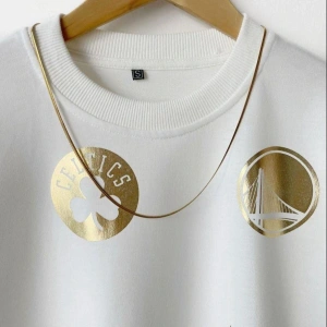 Erkek Beyaz Basketbol Tasarım Baskılı Oversize Bisiklet Yaka T-shirt