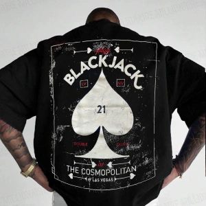 Erkek Beyaz Black Jack Oversize Fit Bol Geniş Kalıp Salaş Kesim