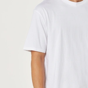 Erkek Beyaz Oversize Basic T-shirt