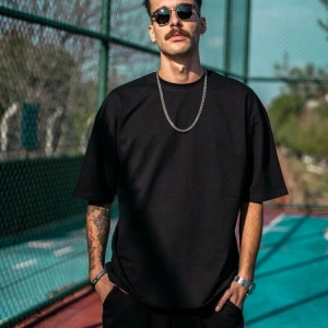 Erkek Beyaz Oversize T-shirt