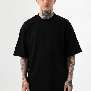 Erkek BEYAZ Oversize T-Shirt Kısa Kollu