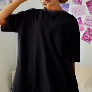 Erkek Bisiklet Yaka Oversize Kısa Kollu