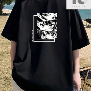 Erkek Çiçek Slogan Baskılı T-Shirt