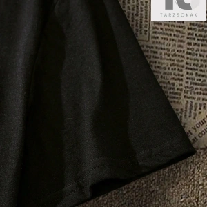 Erkek Çiçek & Slogan Grafikli Tişört